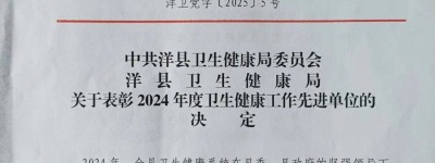 洋县新健康医院荣获“2024年度中医药工作先进集体”称号