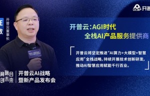 开普云董事长汪敏分享“AI 算力+大模型+智慧应用”全栈战略