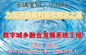 刘海铭：123586是数字城乡融合发展系统工程的脉络框架和云端密钥